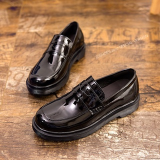 Giày lười nam da bóng kiểu Hàn Quốc