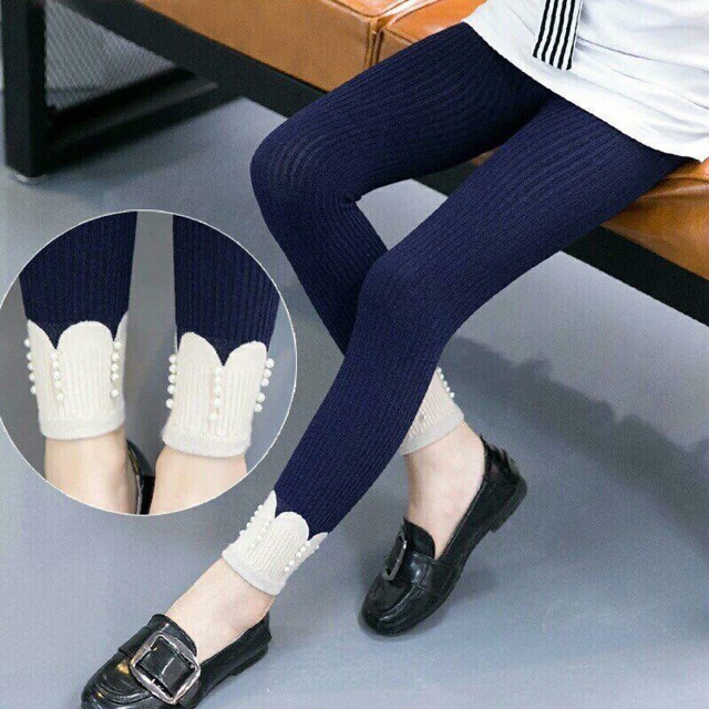 Legging len tăm bé gái