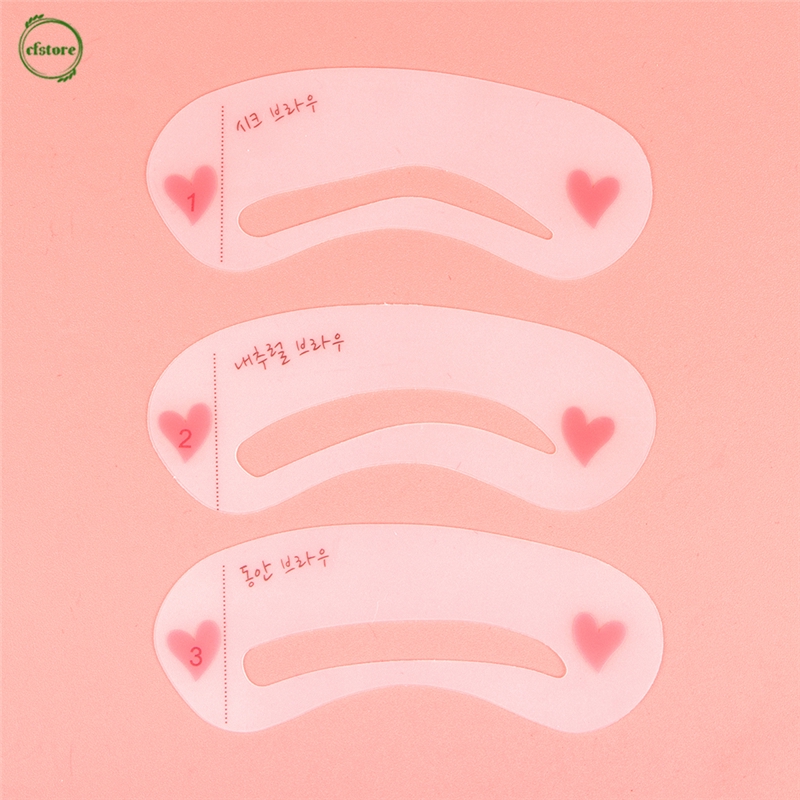 [Hàng mới về] Khuôn Vẽ Lông Mày 3 Kiểu Tiện Dụng