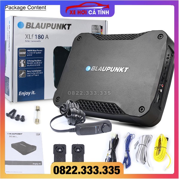 LOA SUB GẦM GHẾ Ô TÔ BLAUPUNKT XLF-180A CAO CẤP, LOA SIÊU TRẦM Ô TÔ BLAUPUNKT