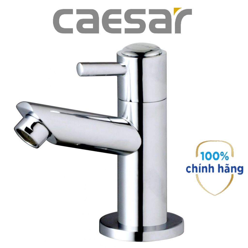 Vòi chậu rửa mặt Lavabo CAESAR 040C dùng cho đường nước lạnh. đầu ren tiêu chuẩn 21 kết hợp