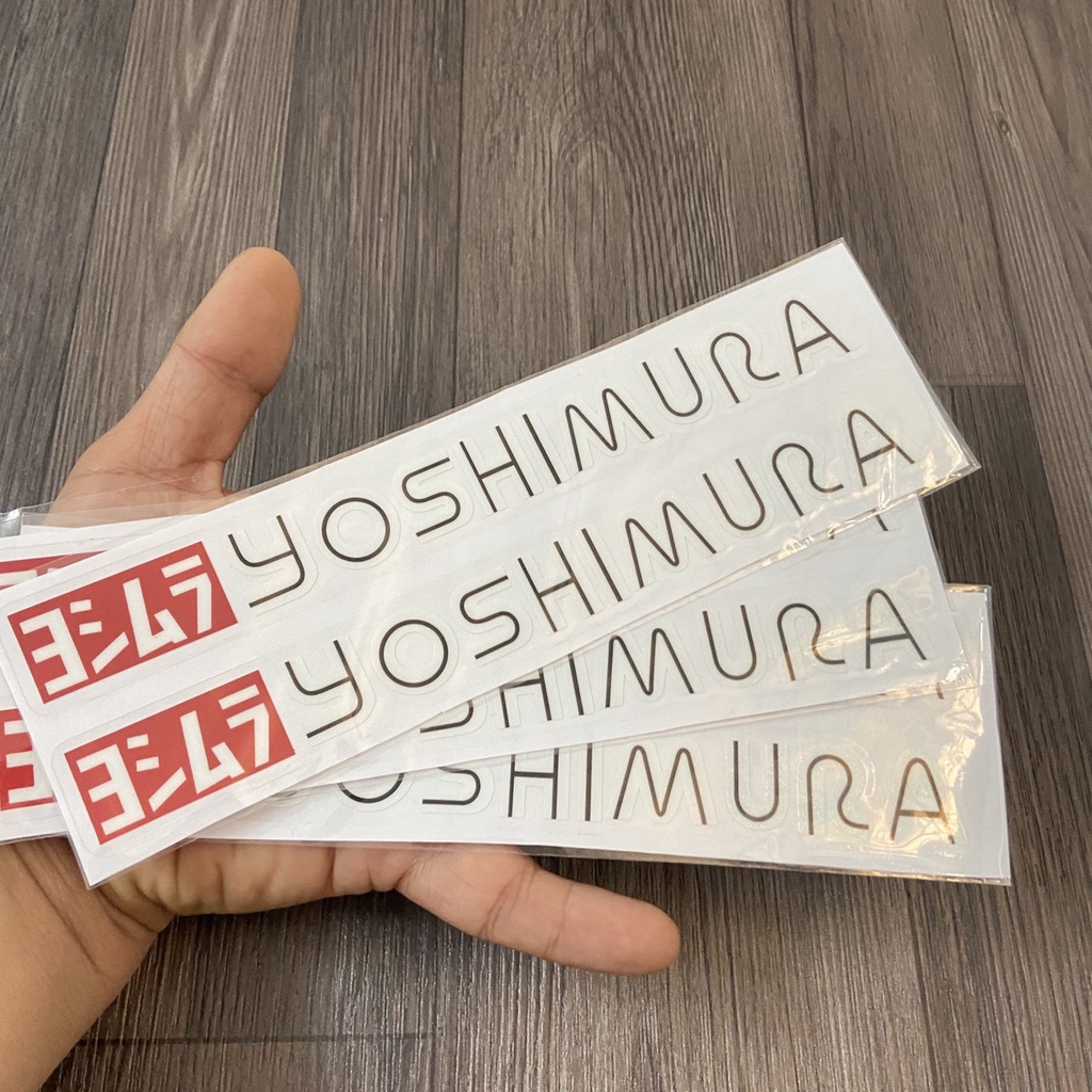 (BAO ĐẸP) Bộ tem dán phuộc chữ YOSHIMURA, decal dán phuộc trước hoặc phuộc sau