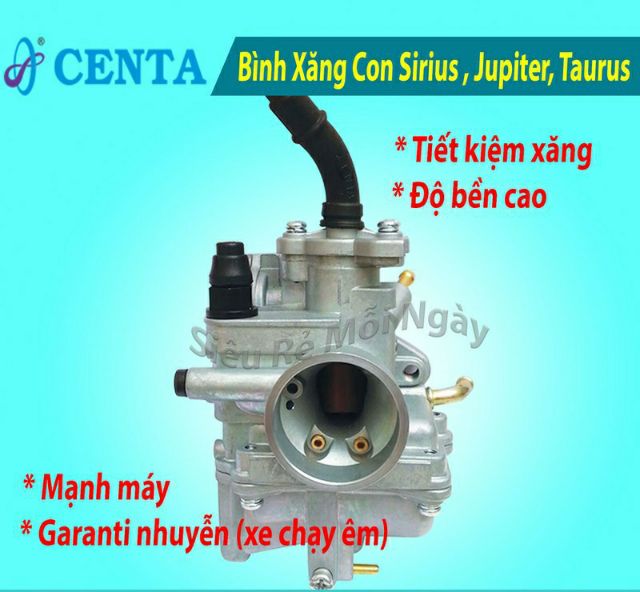 Bình Xăng Con Yamaha Sirius / Jupiter / Taurus Hiệu Centa Chính Hãng