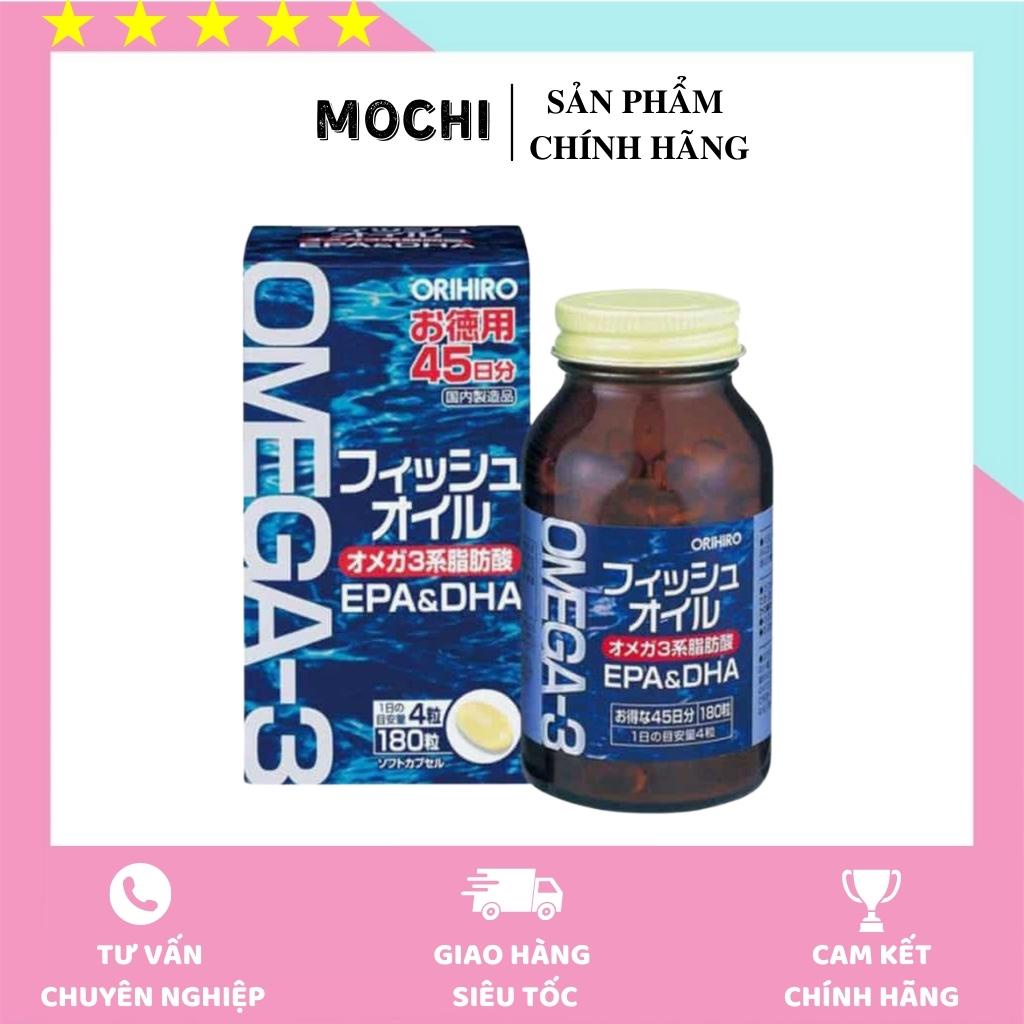 Dầu Cá Omega 3 EPA & DHA Orihiro - Hộp 180 Viên Nhật Bản