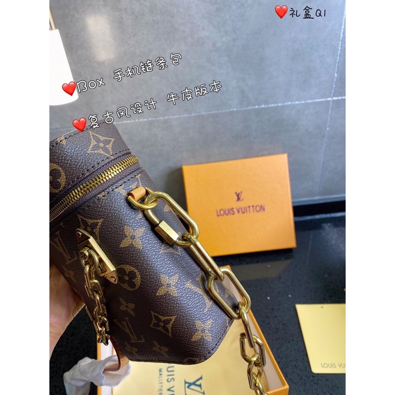 Túi dáng hộp Phone Box da thật cao cấp LV Louis Vuitton