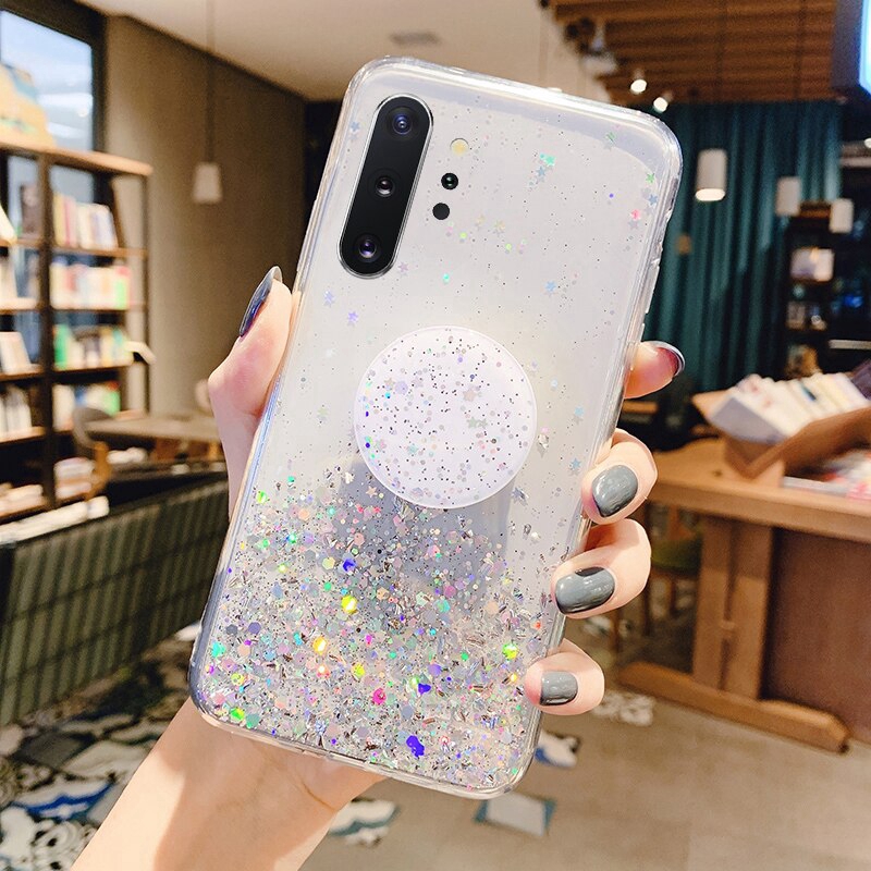 Ốp điện thoại kim tuyến cho Samsung Galaxy A50 A70 A80 A10 A20 A30 A50s A30s A10s A40