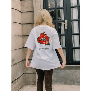 áo thun [SENSE OF TASTE] oversized | Màu trắng | GEEK CAPONE