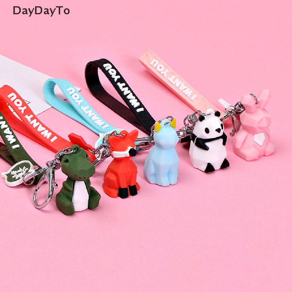 Móc Khóa Hình Khủng Long / Gấu Trúc Dễ Thương