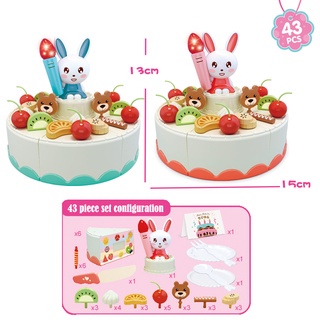 Đồ Chơi Bánh Kem Sinh Nhật Cho Bé Đồ Chơi Cắt Bánh Kem Với 85pcs Có Hiệu Ứng Nhạc Đèn ( Hàng Loại 1)