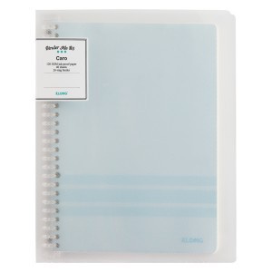 Sổ còng nhựa Klong B5 40 tờ Caro 5x5 B5 - 80 trang MS 544 kèm 5 tab phân trang VPP Tuệ Minh, sổ binder Klong refill giấy