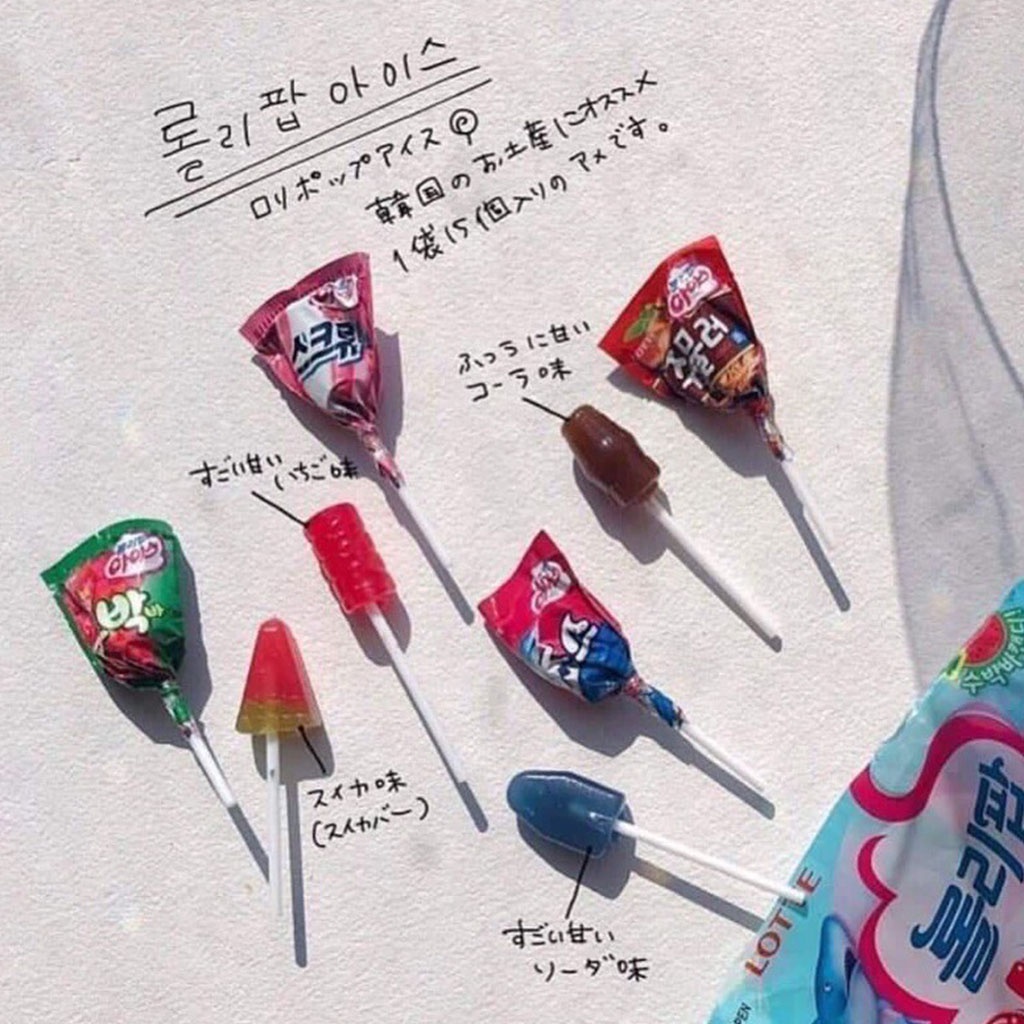 Kẹo mút lollipop IEC Lotte Hàn Quốc đồ ăn vặt Hà My