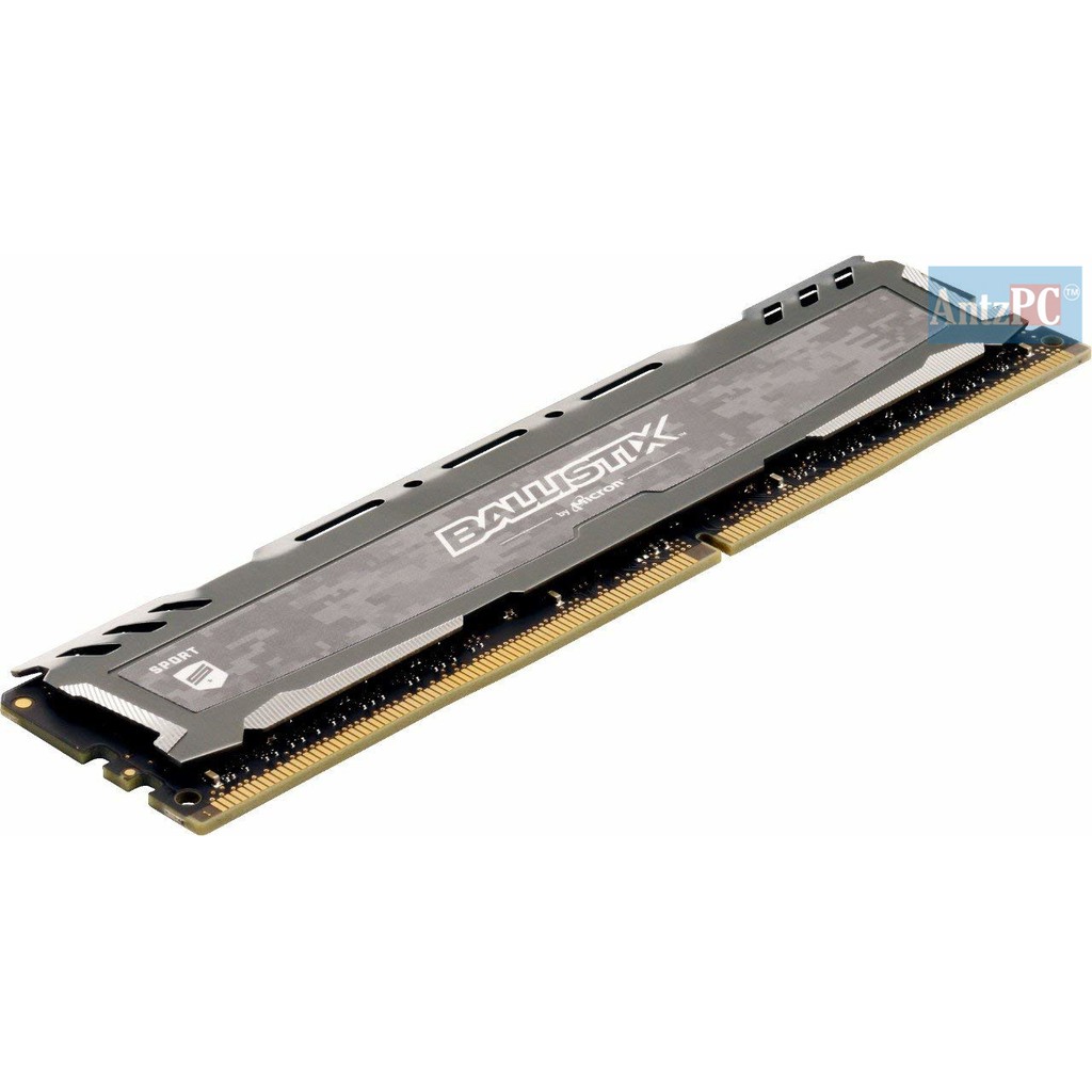 [MICRON E-DIE] RAM Máy tính PC Crucial Ballistix 16GB(8GBx2) 3000 MHz (PC4-24000) CL15 DDR4 - Xám [Hàng nhập khẩu US] | BigBuy360 - bigbuy360.vn