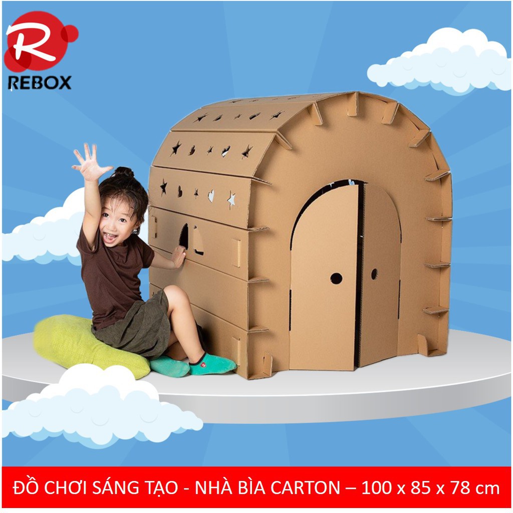 Nhà bìa carton cho bé - Đồ chơi sáng tạo ( Video kèm)