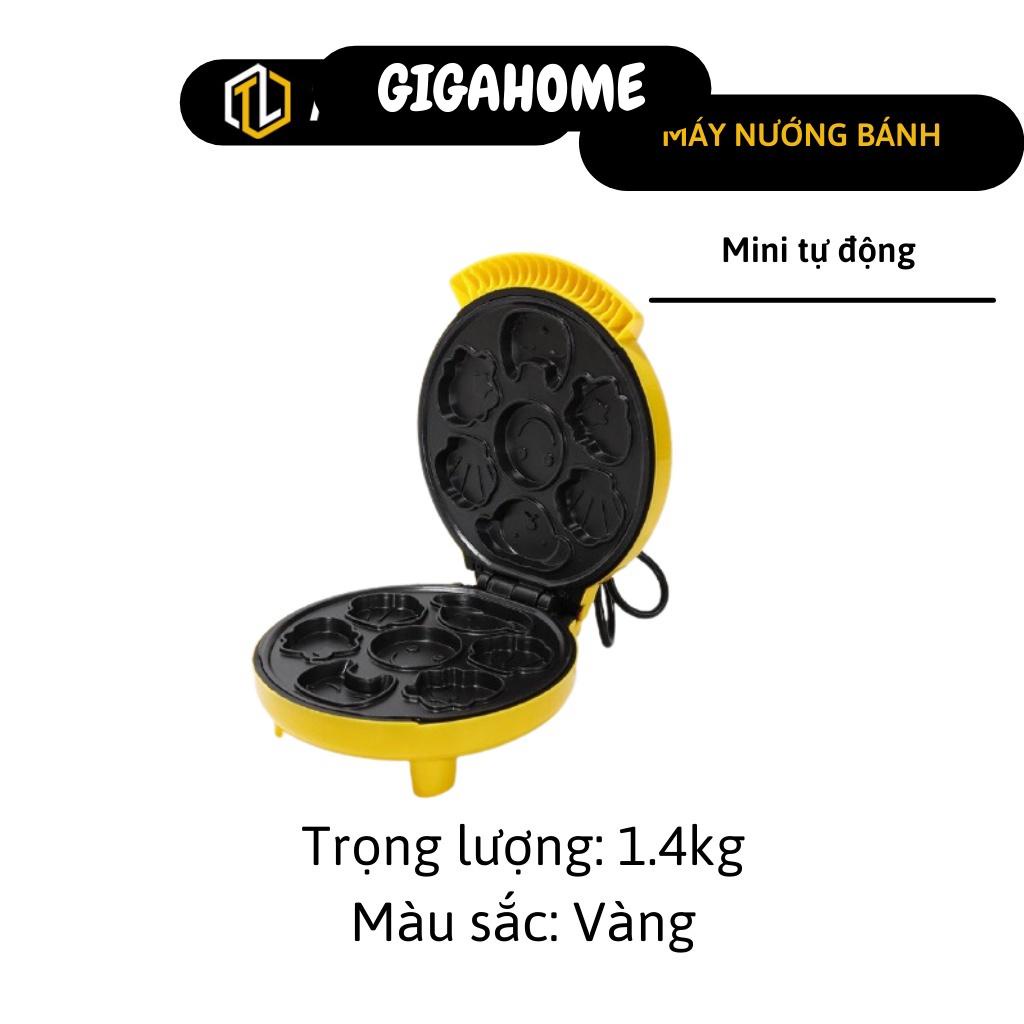 Máy nướng bánh hình thú GIGAHOME Máy làm bánh tự động khuôn chống dính dễ sử dụng 1049