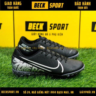 Giày Bóng Đá Mercurial 13 Academy Đen Vạch Xám TF
