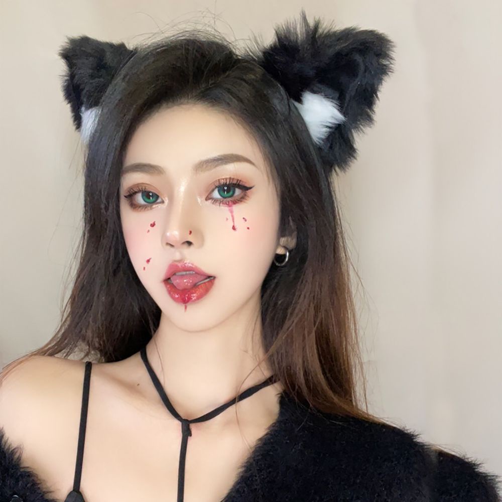 Băng đô cài tóc rửa mặt hình tai mèo dễ thương dành cho nữ