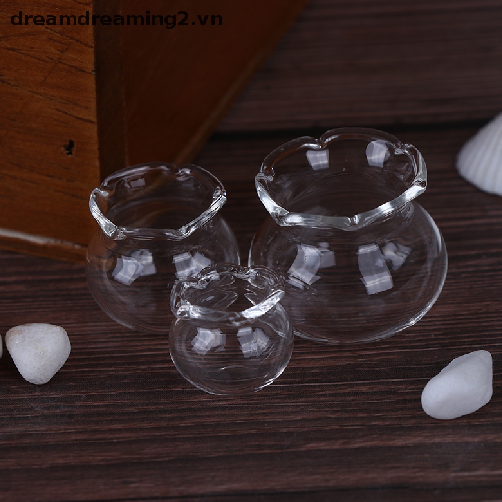 Bể Cá Thủy Tinh Trong Suốt Trang Trí Nhà Búp Bê Tỉ Lệ 1: 12