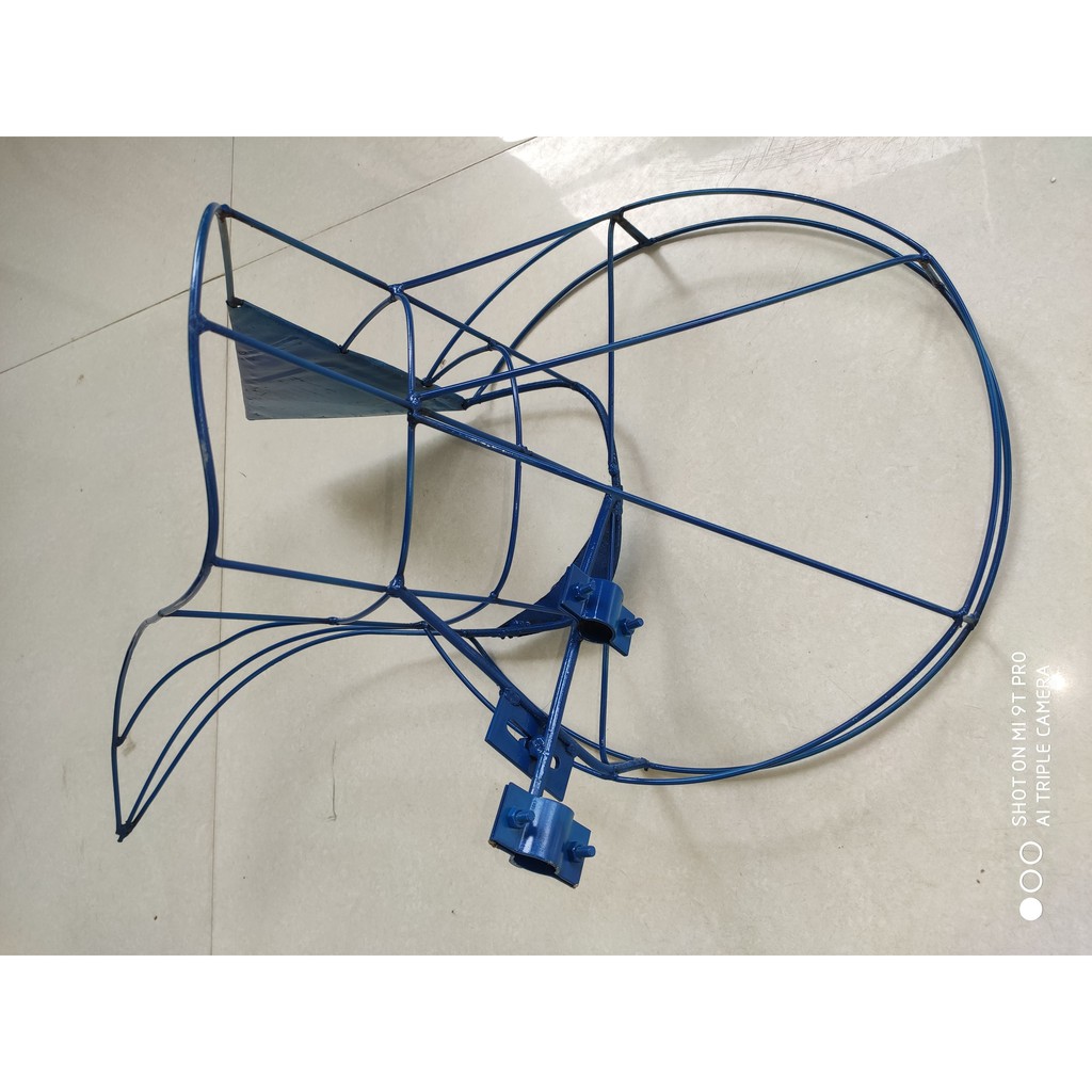 Lồng gặt lúa cho máy cắt cỏ cầm tay, thép cứng, cắt lúa chuyên dụng,  màu xanh, vơ dài. chắc chắn.