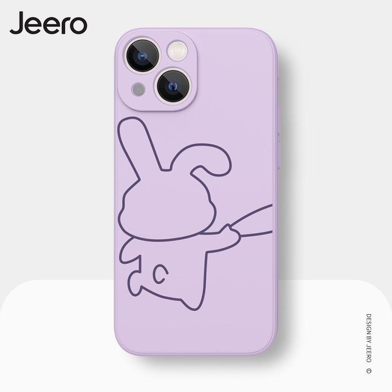 Ốp điện thoại JEERO hoạt hình cặp đôi dễ thương đẹp ngộ nghĩnh mềm cho iPhone 15 14 13 12 11 Pro Max SE 2020 X XR XS 8 7 ip 6S 6 Plus kute HFC156