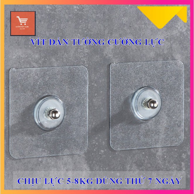 Miếng Dán Tường Ốc Vít, Vít Dán Tường Cường Lực Giúp Gắn Giá Kệ Không Cần Khoan Tường. | BigBuy360 - bigbuy360.vn