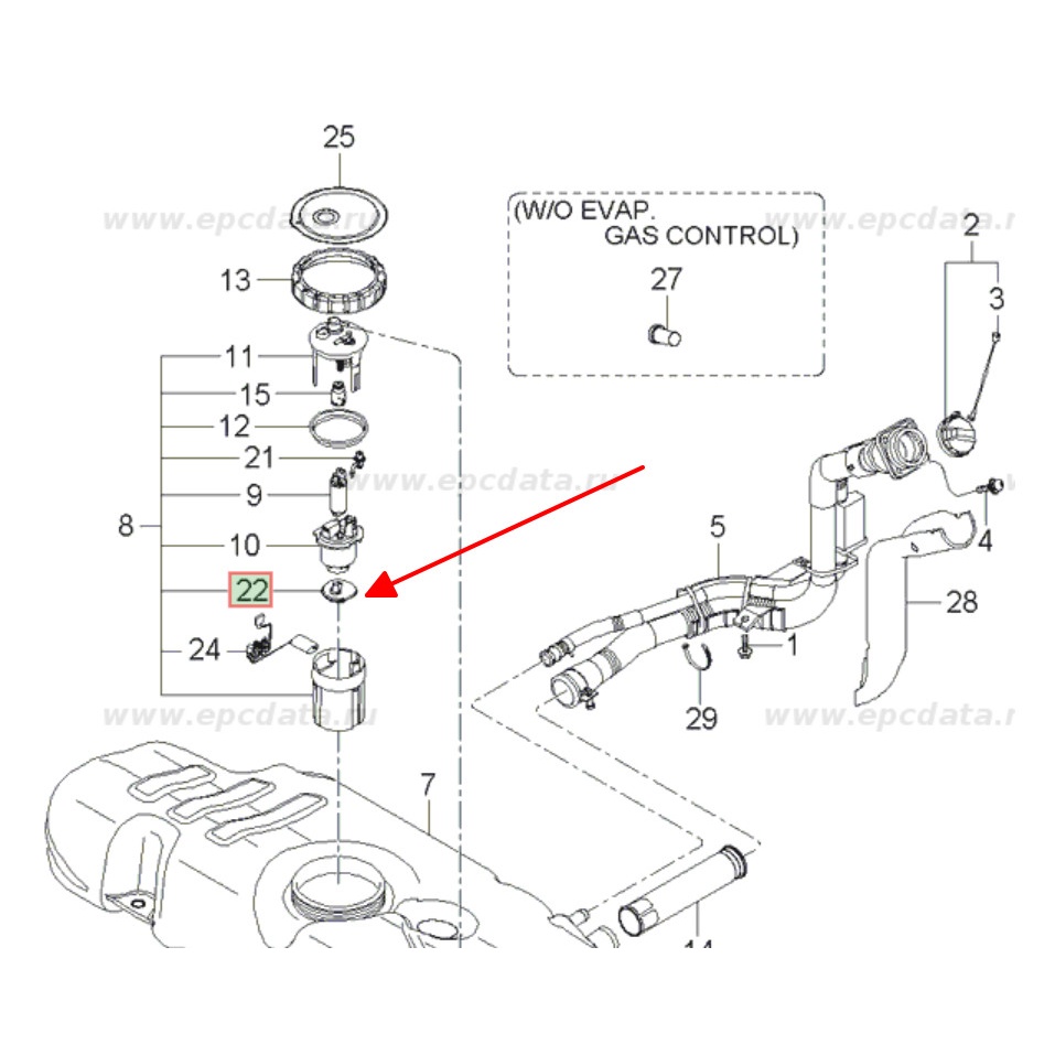 Lọc bơm xăng cho Morning