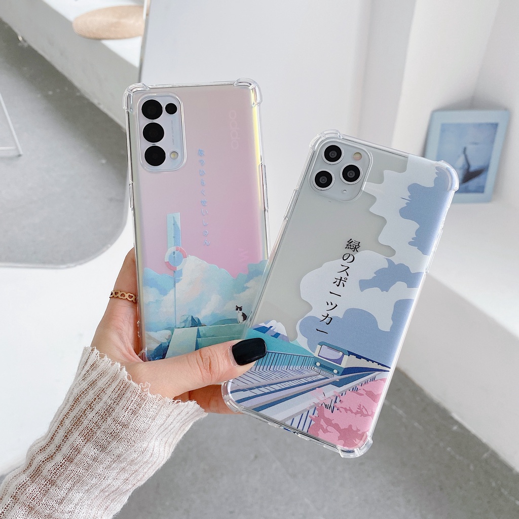 Ốp điện thoại mềm cho OPPO  Reno 8T 8Z 4G 5G A77s A17 8  5G 7 4G A57 2022 A76 7 7Z 6 Z 5G A16 A74 4G 5G A95 A15 A15S A54 A16k A94 5 A53 A93 A3S A12E A5S A12 F9 F11 PRO A31 A37 A5 A9 2020 4
