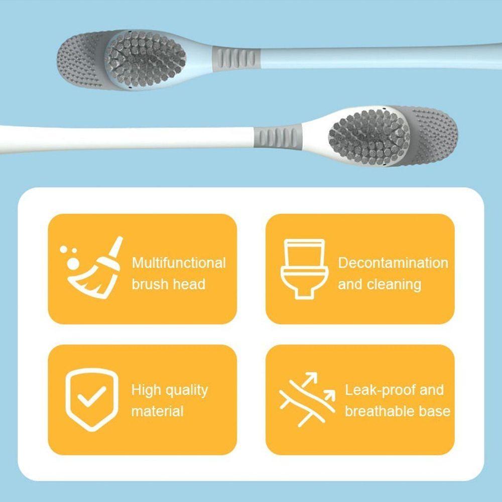 Bàn Chải Cọ Bồn Cầu Lông Mềm Hình Vịt Không Góc Chết