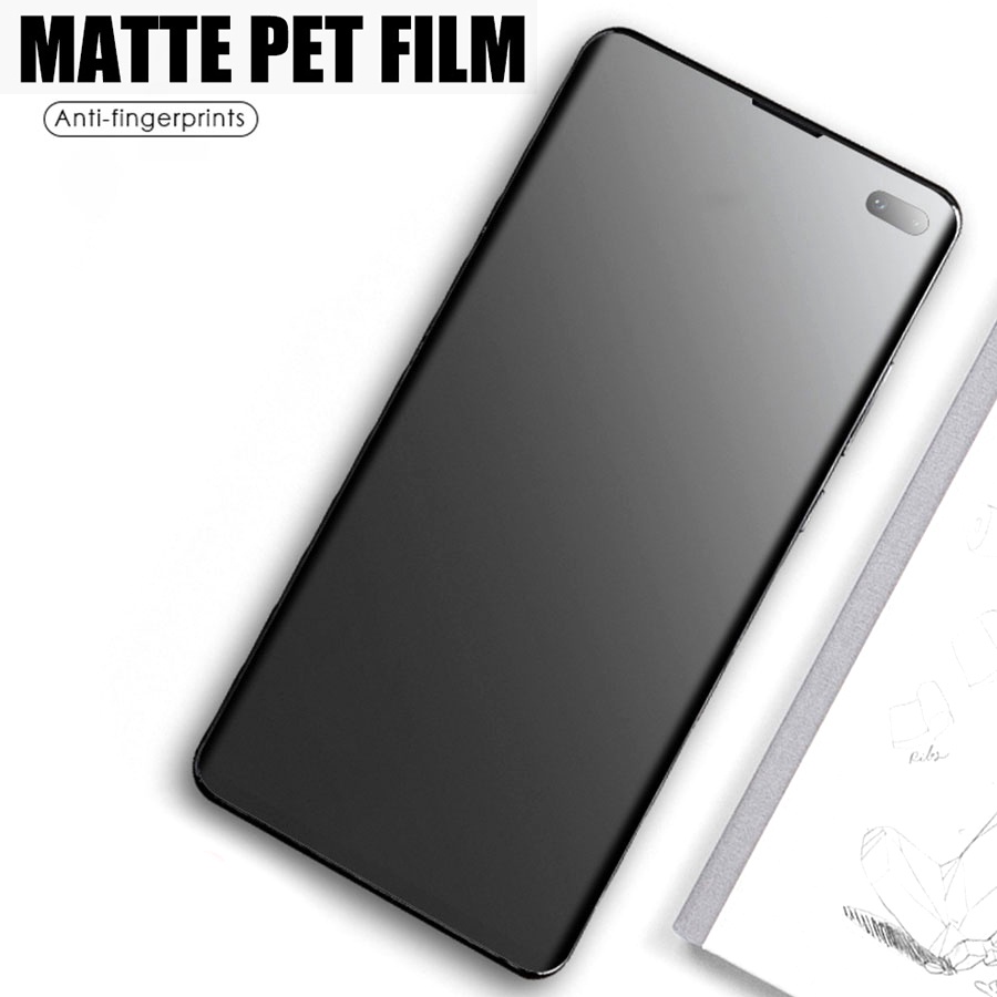 Full Cover Matte Screen Protector PET Film Samsung Galaxy S8 S9 S10 Note 8 Note 9 Note 10 Plus S21 S20 Ultra Note 20