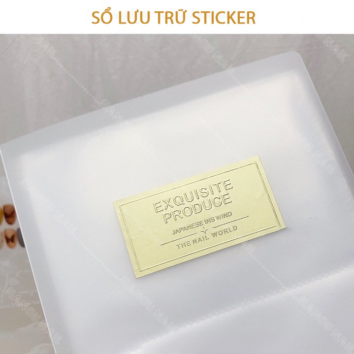 Sổ lưu trữ sticker NGHI THẢO