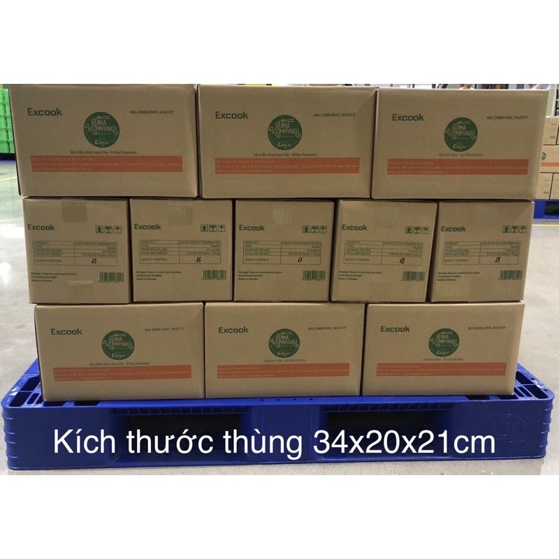 Mì konjac Excook sợi trắng  - THÙNG 24 hộp 150gram