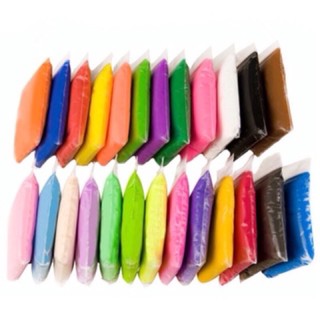 Set 12 gói đất sét Nhật tự khô làm đồ Handmade nhiều màu kèm phụ kiện