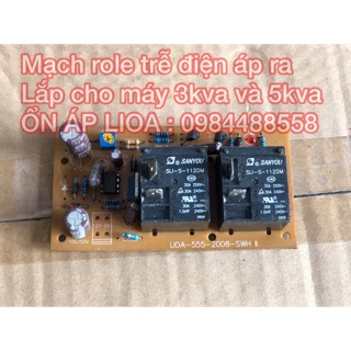 Mạch trễn điện áp ra . Mạch cắt điện áp cao Lioa