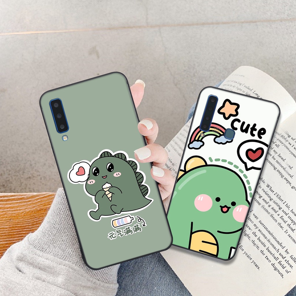 Ốp lưng SAMSUNG A7 2018 - A9 2018 in hình khủng long cute