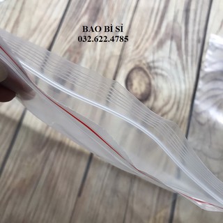 [100G] Túi zip chỉ đỏ (zip PE, zip lock, zip viền đỏ)