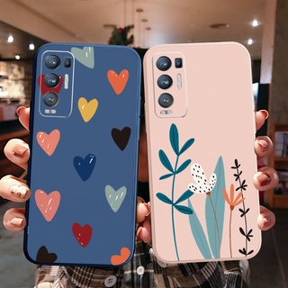 Ốp Điện Thoại Cạnh Vuông In Họa Tiết Cây Cối Cho OPPO Reno6 Z 5G Reno 5 Pro 4 3 Reno2 Z F A95 5G A76 A96 4G