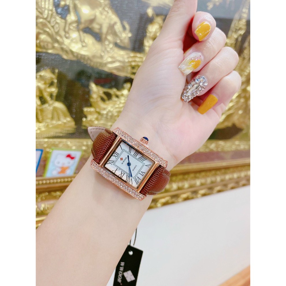 Đồng hồ nữ WWoor mặt vuông siêu xinh | BigBuy360 - bigbuy360.vn