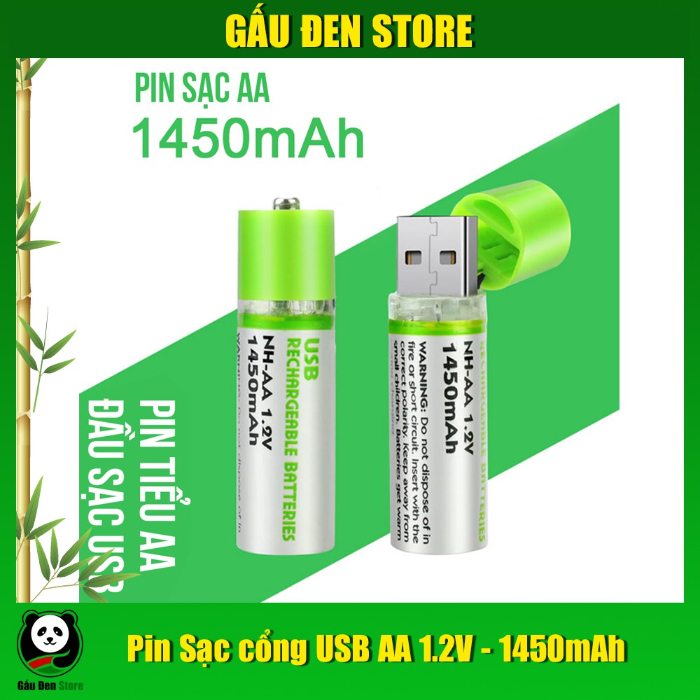 Pin Sạc cổng USB AA 1.2V - 1450mAh AA