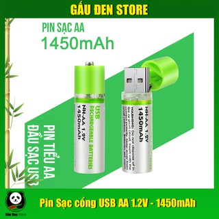 Pin sạc cổng usb aa 1.2v - 1450mah aa