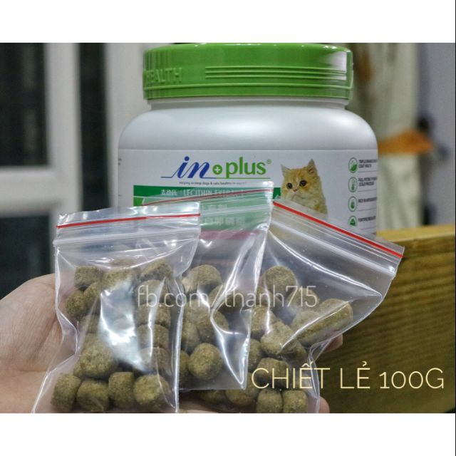 100G | Viên dưỡng lông IN PLUS cho mèo | INPLUS gói