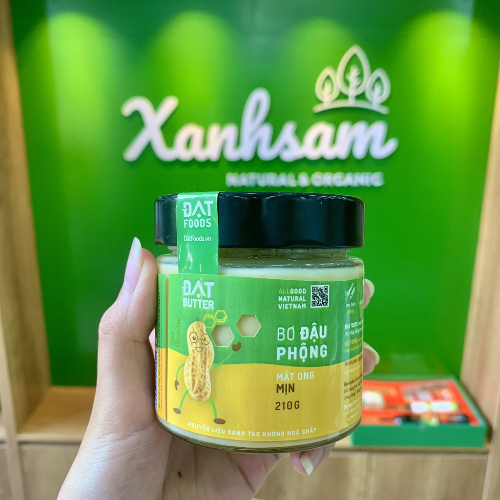 Bơ Đậu Phộng Mật Ong Nguyên Chất Đạt Butter - Xanhsam Organic
