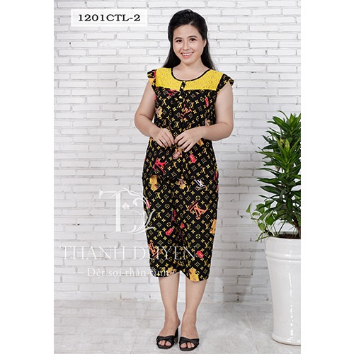 Đồ bộ Tole nữ mặc nhà Thành Duyên hoa, không rút, thoáng mát (1201CTL P1)