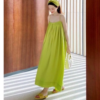 Váy 2 dây maxi đi biển dáng dài