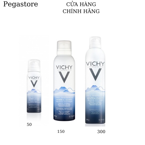 Xịt khoáng Vichy Eau Thermale Mineralizing Thermal Water - sịt khoáng Vichi 3 dung tích 50 -150 -300ml