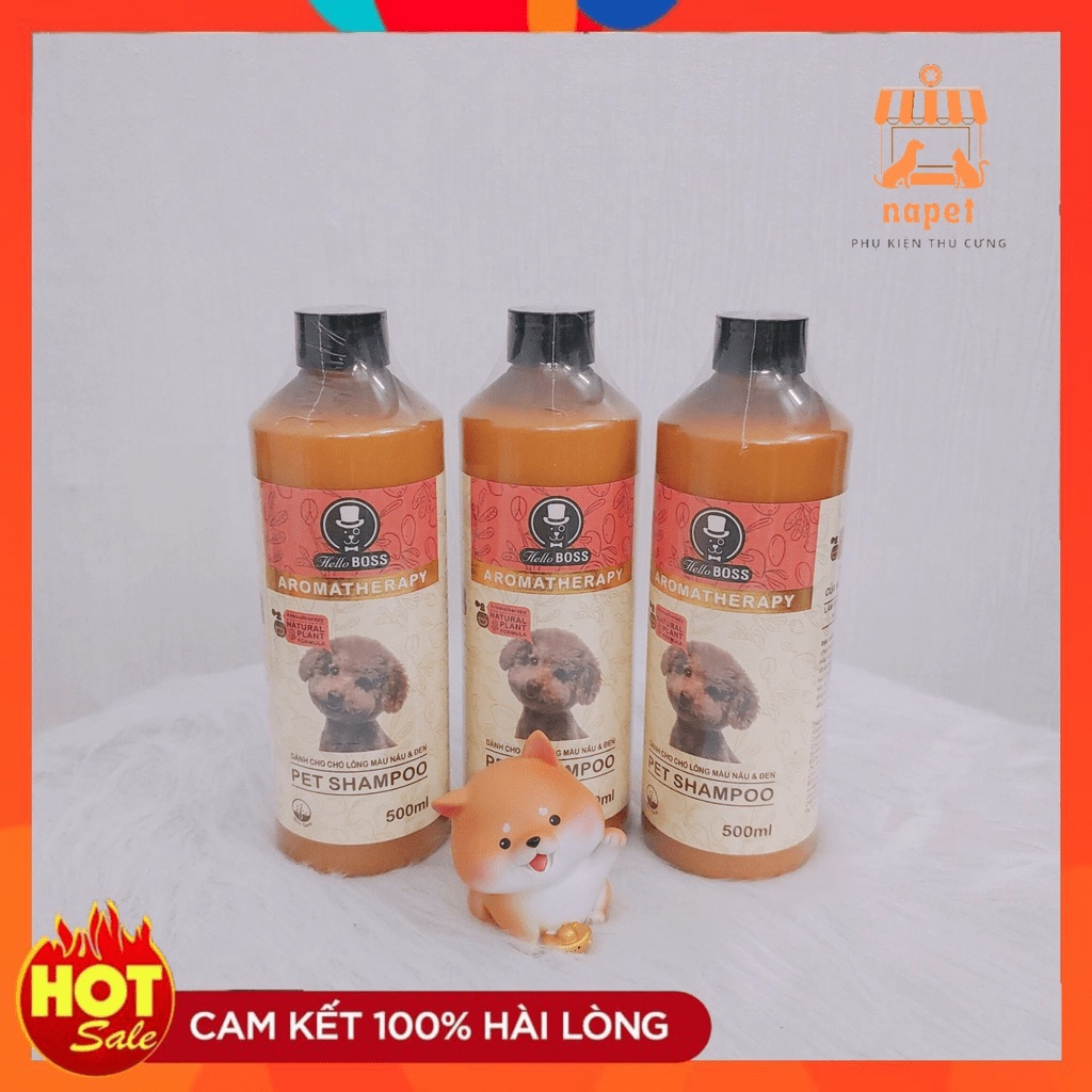 Sữa tắm cao cấp cho chó mèo Hello Boss 500ML - Dầu tắm hương nước hoa 7 ngày