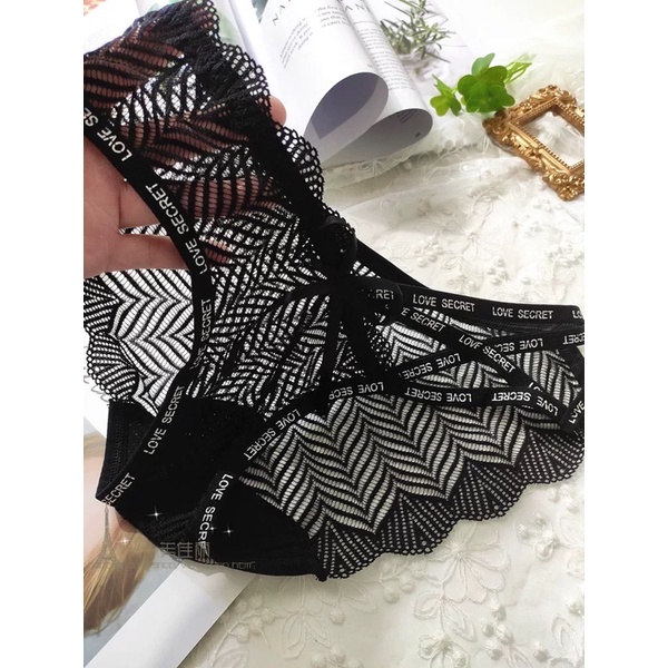 Quần Lót Nữ ❤️Quần Lót Ren Su Đan Hông cao cấp mềm mại sexy gợi cảm 9029