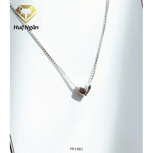 Dây chuyền bạc Ý 925  - Tim phồng xinh PP1481