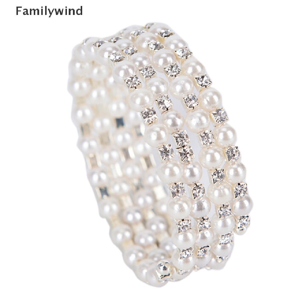 Vòng Tay Hạt Ngọc Trai Co Giãn Nhiều Lớp Thời Trang