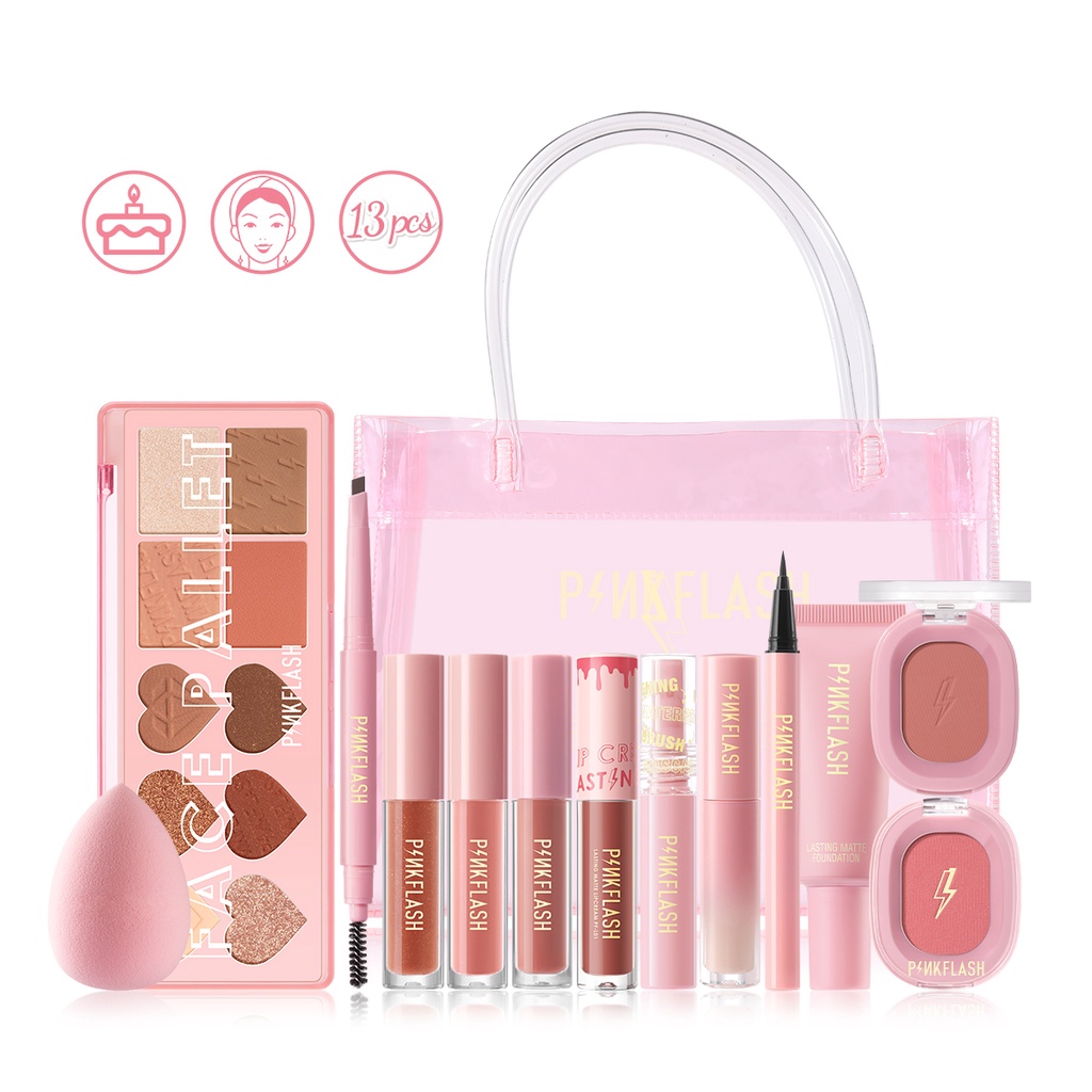 Bộ 13 mỹ phẩm trang điểm PINKFLASH OhMyColor phiên bản kỉ niệm 1 ...