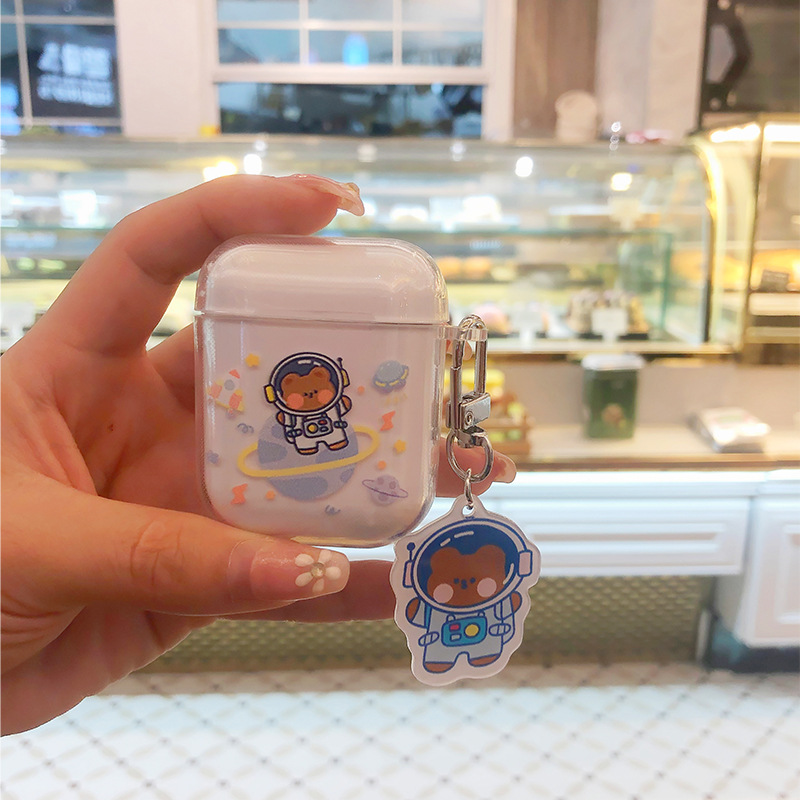 Vỏ Bảo Vệ Hộp Sạc Tai Nghe Airpods 1/2 Pro3 Hoạ Tiết Hành Tinh Xinh Xắn