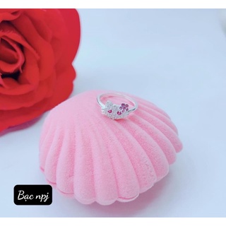 Nhẫn mèo cho bé BNP bạc ta, dễ thương